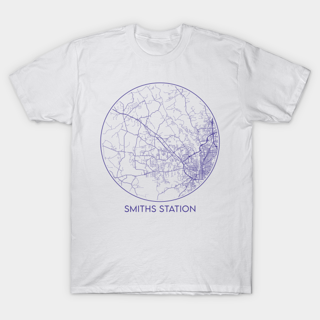 Smiths Station Alabama map Smiths Station TShirt TeePublic